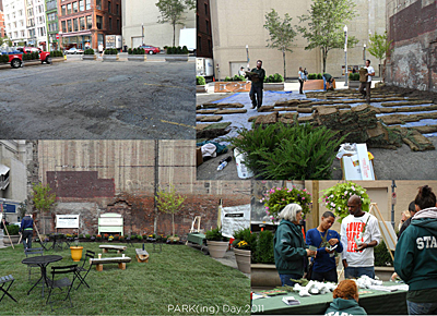 PLANT(ing) Day photos at 8th St and Penn Ave parking lot, Sept. 2011